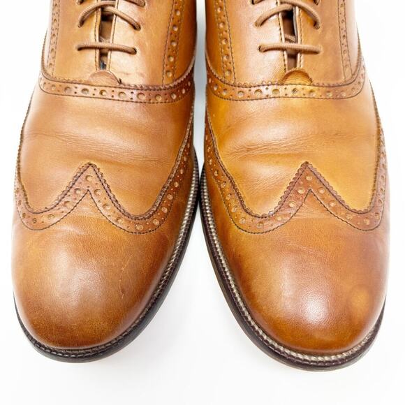 Cole Haan Williams Leather Wingtip Oxford Dress Shoes Brown Men\'s 13